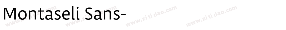 Montaseli Sans字体转换